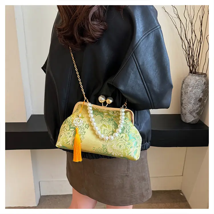 Women Embroidered Pearl Handbag Set 2024 Autumn Winter — feature 39