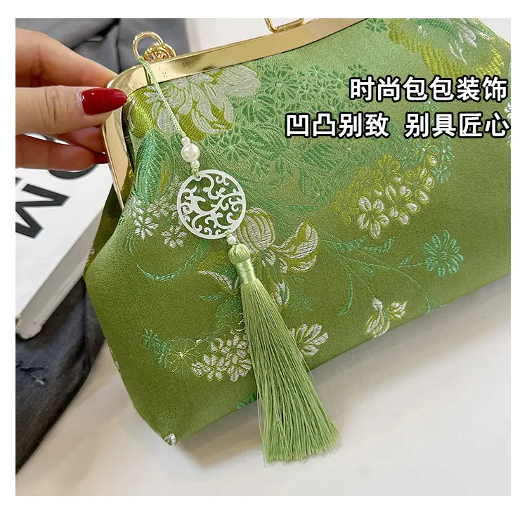 Women Embroidered Pearl Handbag Set 2024 Autumn Winter — feature 8