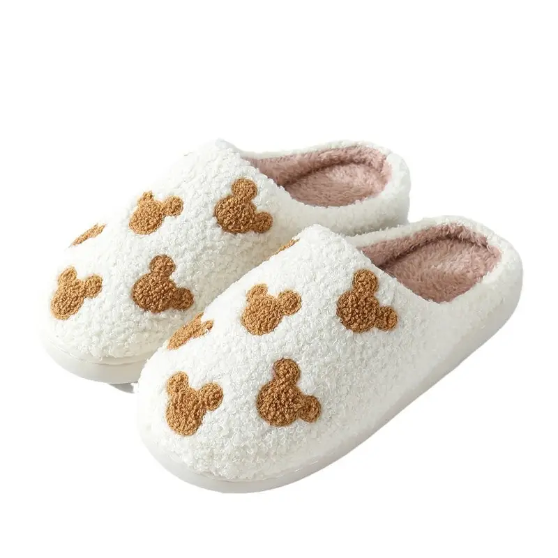 Cross-border New Cubs Cute Cartoon Cotton Slippers Women's Wholesale Winter Household Indoor Non-slip Home Slippers