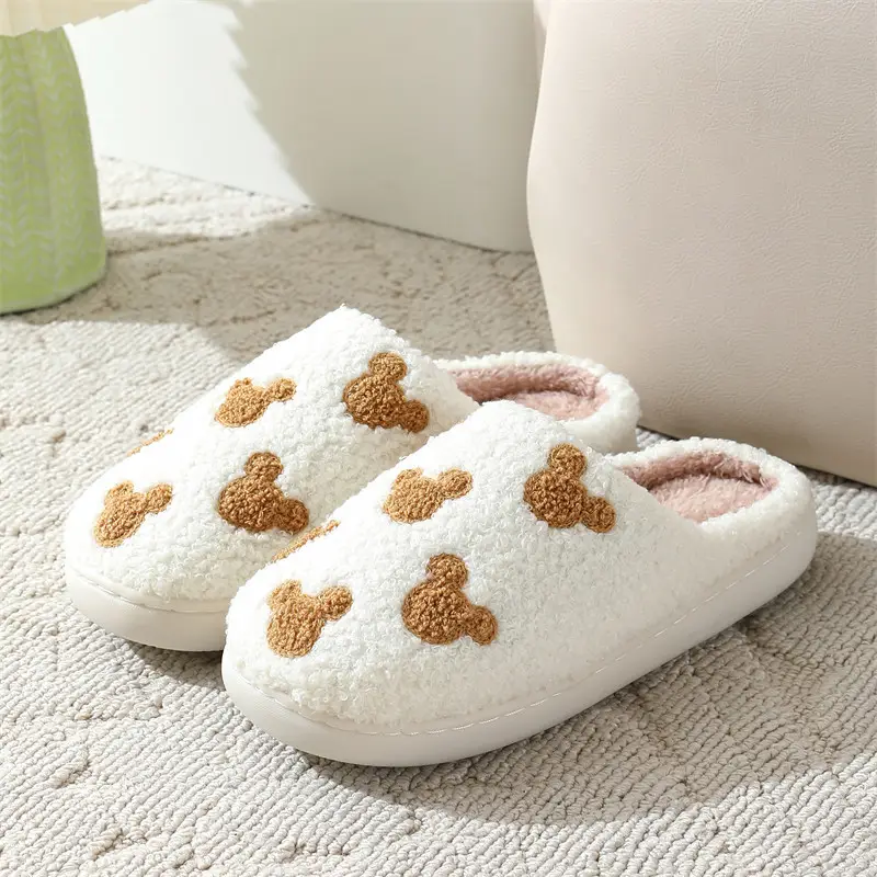Cross-border New Cubs Cute Cartoon Cotton Slippers Women's Wholesale Winter Household Indoor Non-slip Home Slippers — feature 7