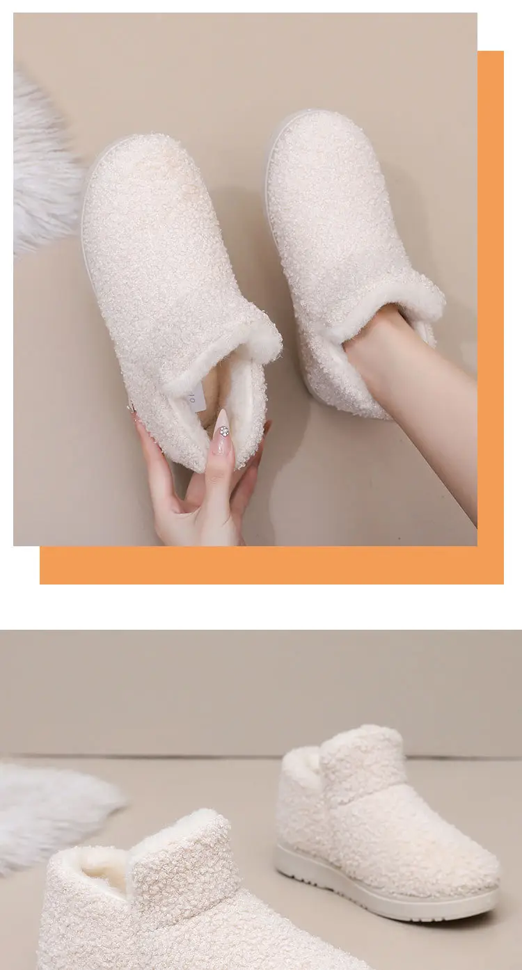 Women's Cotton Shoes 2025 Winter New Style Old Beijing Fleece-Lined Thickeneded Warm Soft Sole Non-Slip One-Leg Beanie Fur Shoes — feature 16