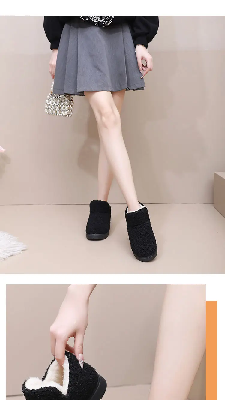 Women's Cotton Shoes 2025 Winter New Style Old Beijing Fleece-Lined Thickeneded Warm Soft Sole Non-Slip One-Leg Beanie Fur Shoes — feature 22