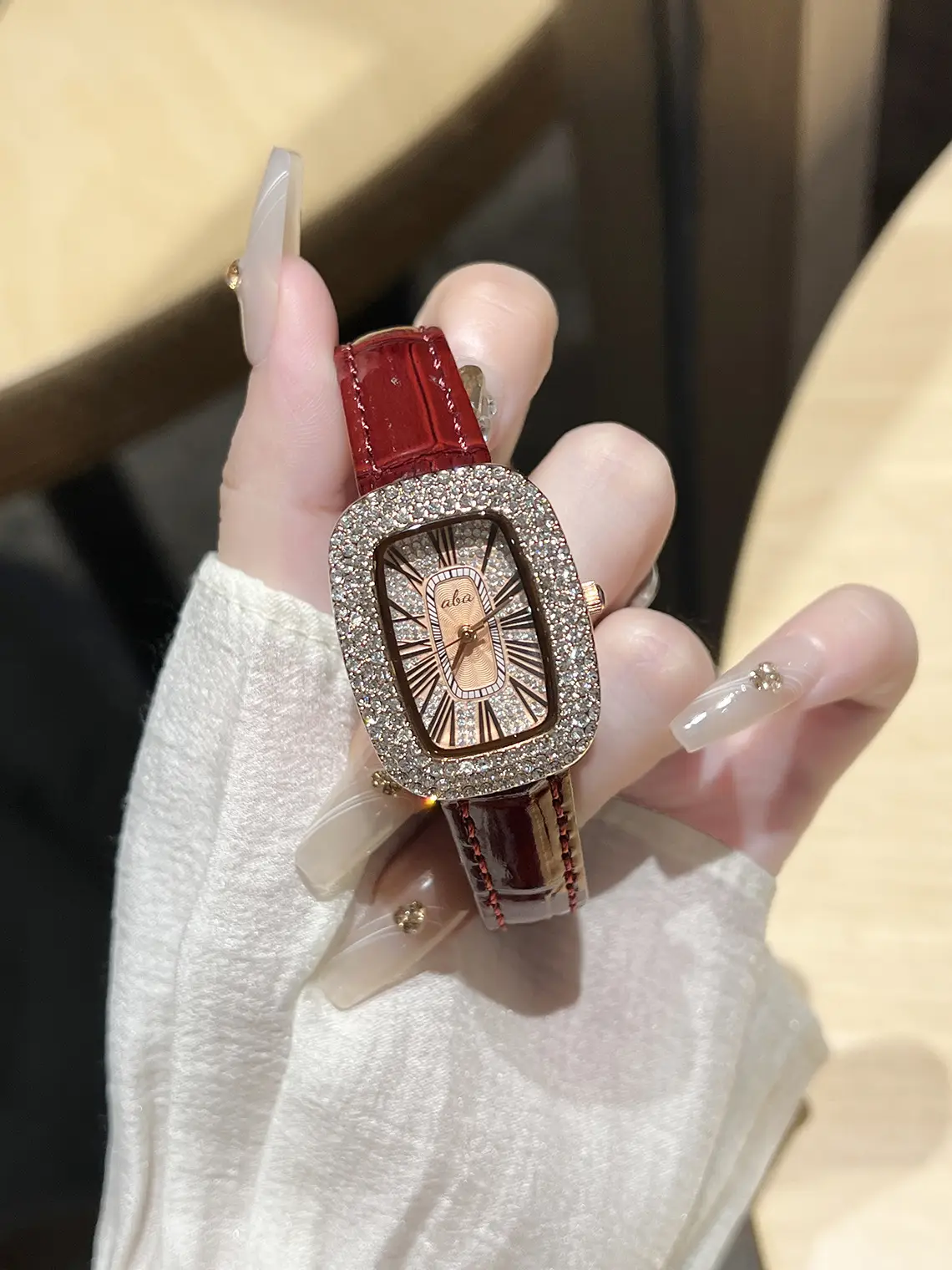 Oval Goddess Watch with Full Diamond Bezel for Women — feature 5