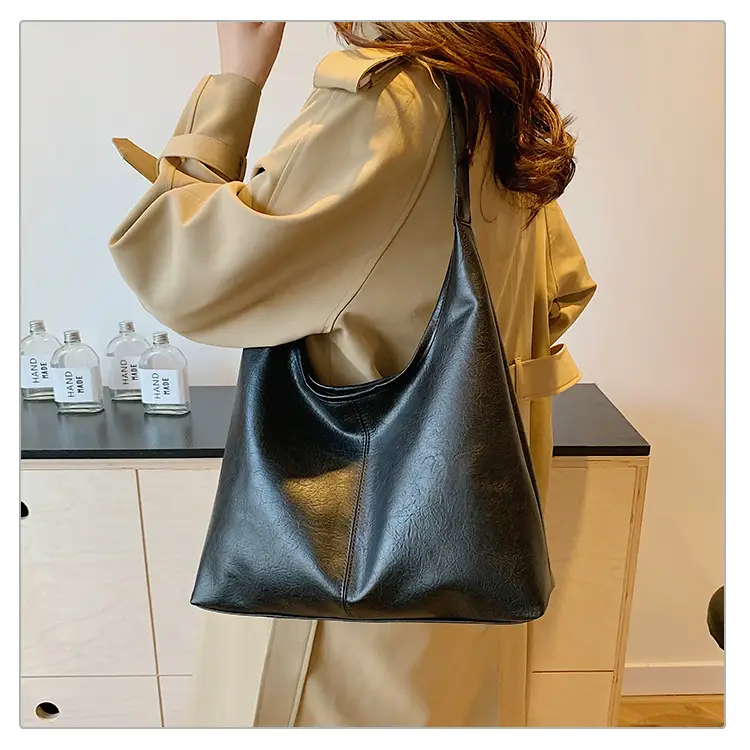 Vintage Brown Leather Tote Bag for Women 2024 - Image 7