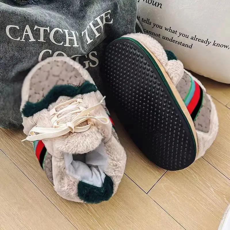 Tiktok Influencer-Style Prank Aj Cotton Shoes, Autumn and Winter Comfortable Couple Cotton Slippers, Warm Big-Toe Dirty Shoes Wholesale — feature 2