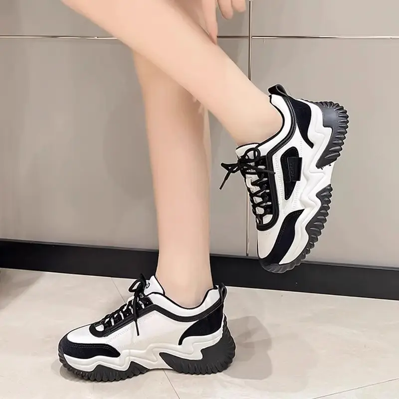 Women's Shoes 2025 Autumn New Women's Shoes Thick-Soled Breathable Dad Shoes Women's Casual Sports Shoes Popular Sneakers for Women - Image 6