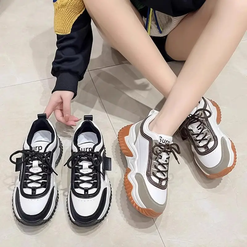 Women's Shoes 2025 Autumn New Women's Shoes Thick-Soled Breathable Dad Shoes Women's Casual Sports Shoes Popular Sneakers for Women — feature 4