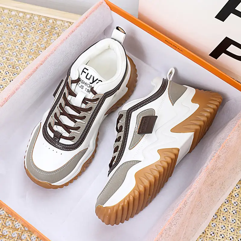 Women's Shoes 2025 Autumn New Women's Shoes Thick-Soled Breathable Dad Shoes Women's Casual Sports Shoes Popular Sneakers for Women - Image 2