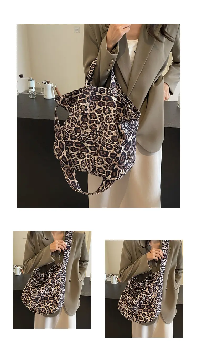 Leopard Print Satchel Bag for Women Large Capacity — feature 15