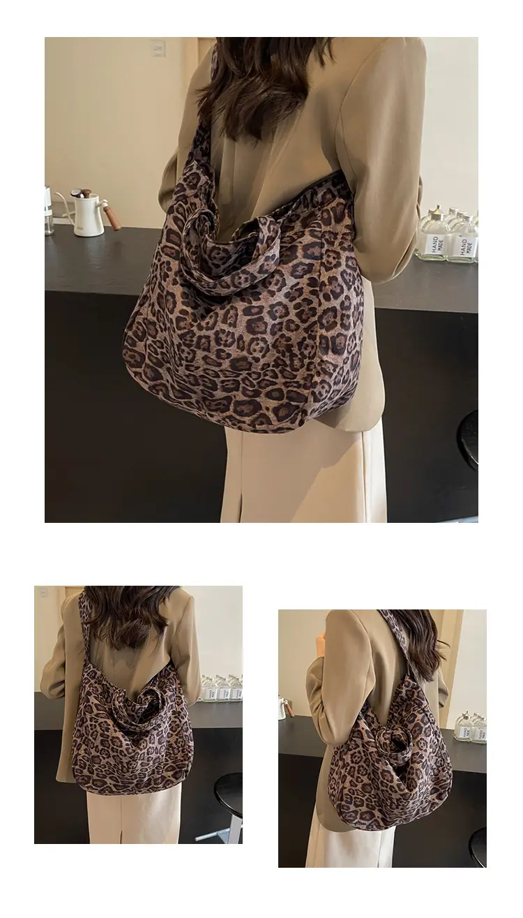 Leopard Print Satchel Bag for Women Large Capacity — feature 16