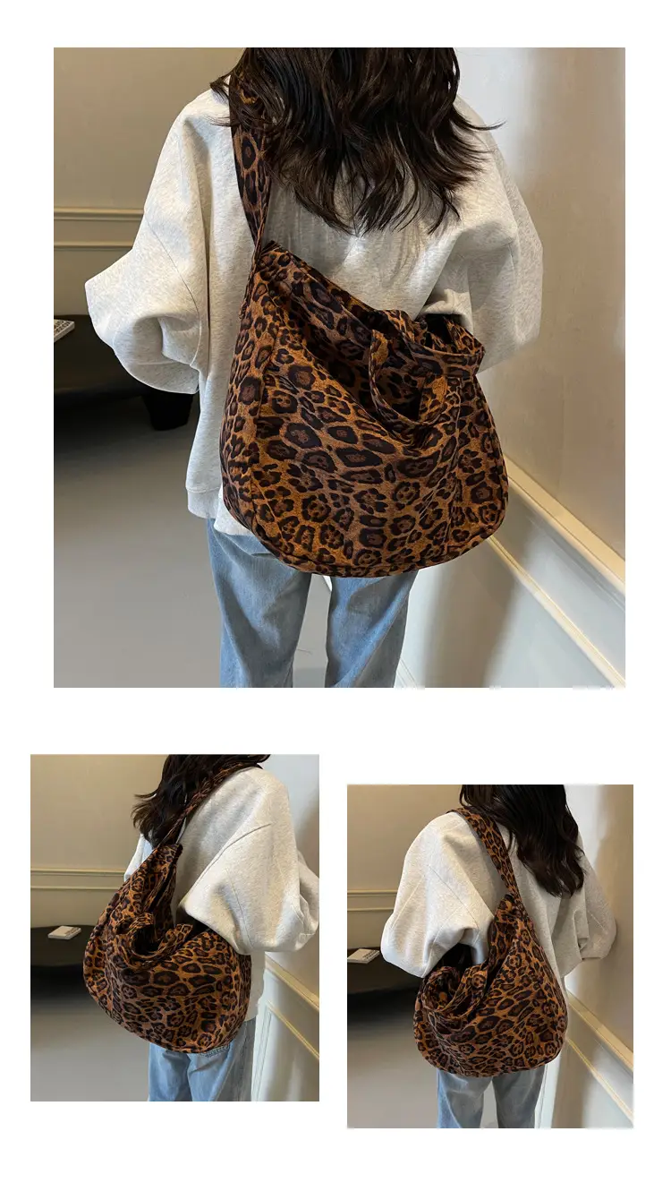 Leopard Print Satchel Bag for Women Large Capacity — feature 17