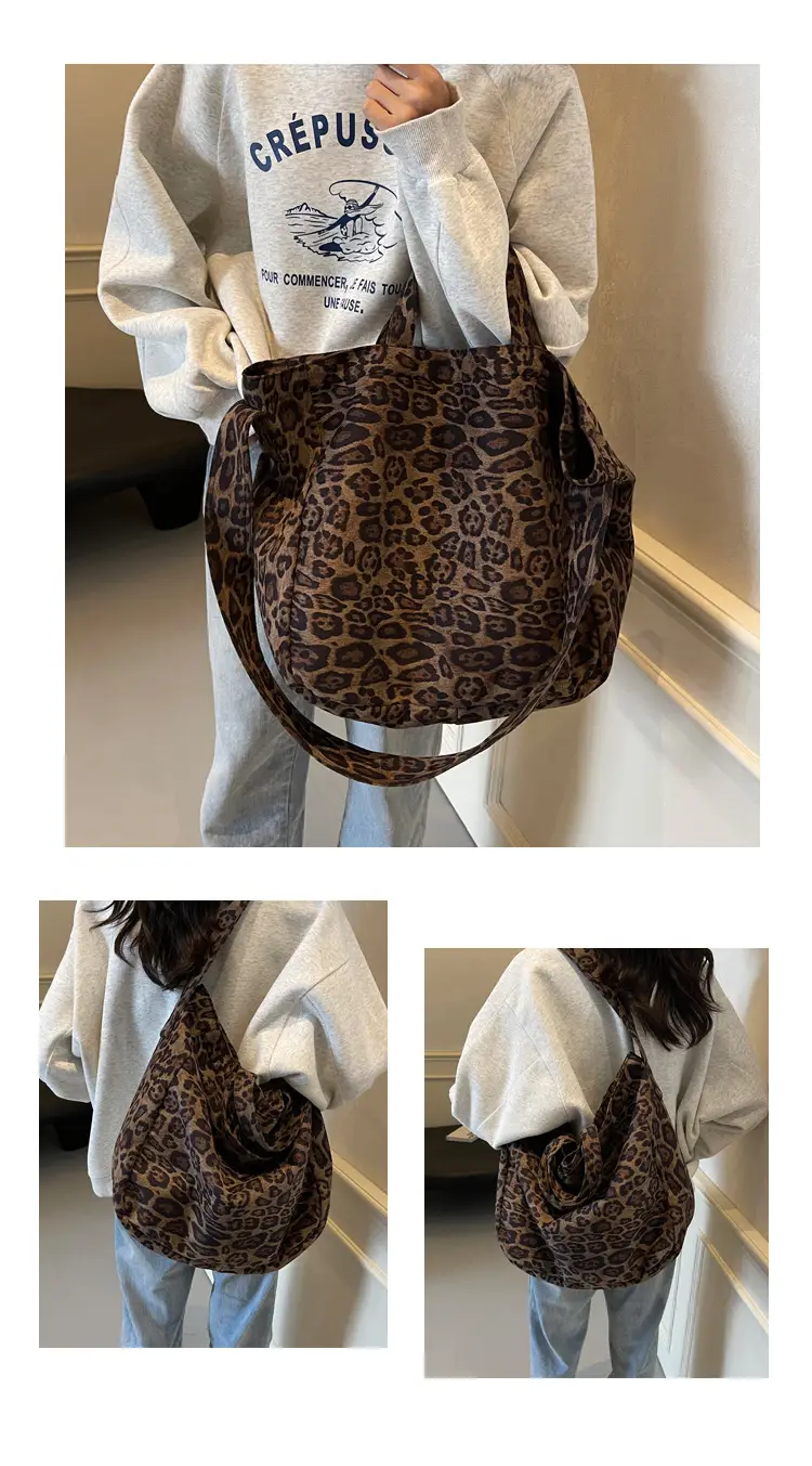 Leopard Print Satchel Bag for Women Large Capacity — feature 18