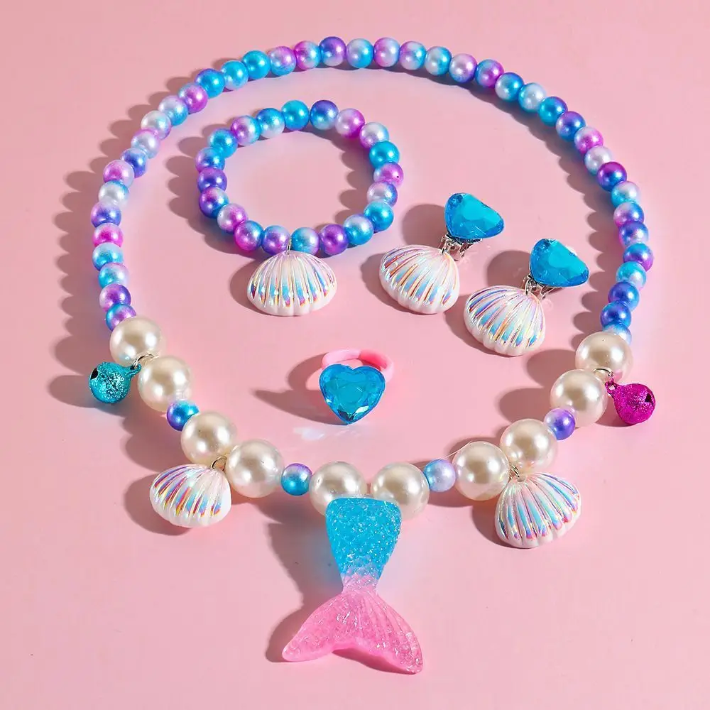 Children's Princess Jewelry Set with Mermaid Tail & Necklace — feature 12