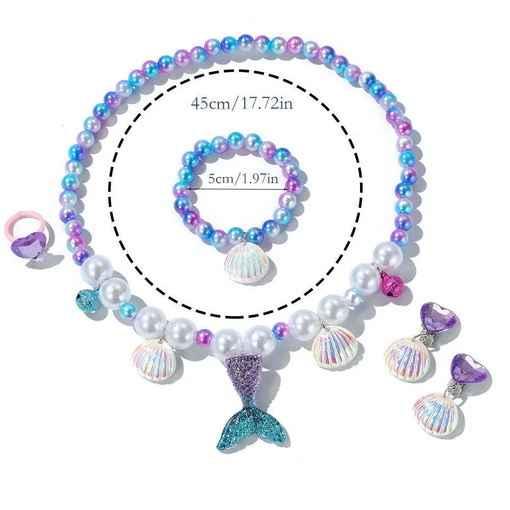 Children's Princess Jewelry Set with Mermaid Tail & Necklace — feature 14