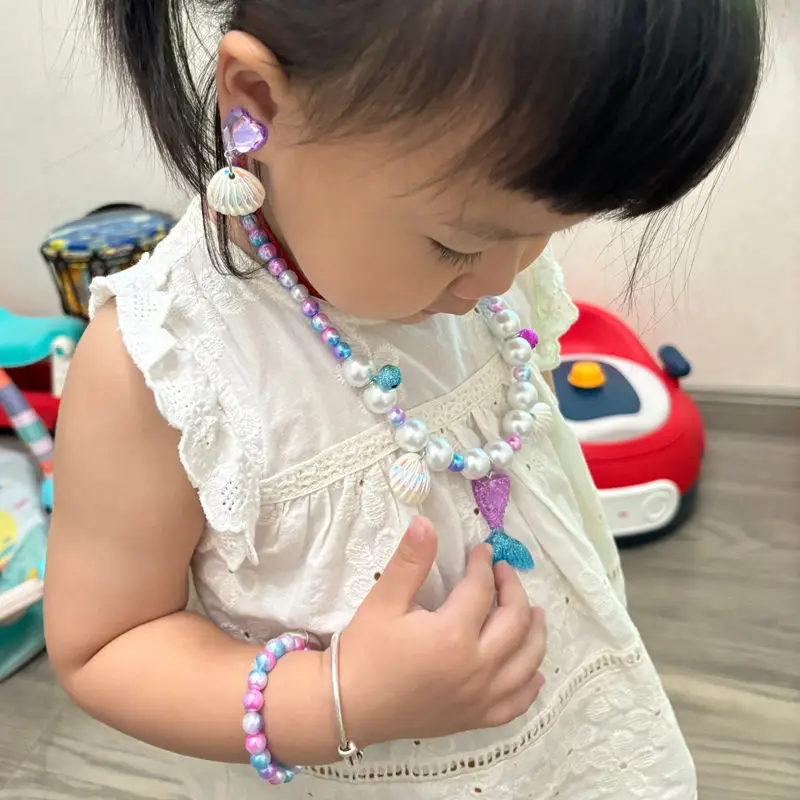 Children's Princess Jewelry Set with Mermaid Tail & Necklace — feature 15