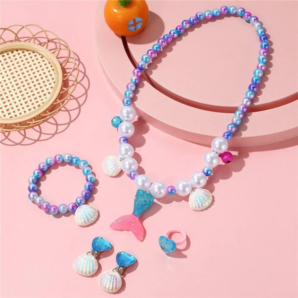 Children's Princess Jewelry Set with Mermaid Tail & Necklace — feature 7