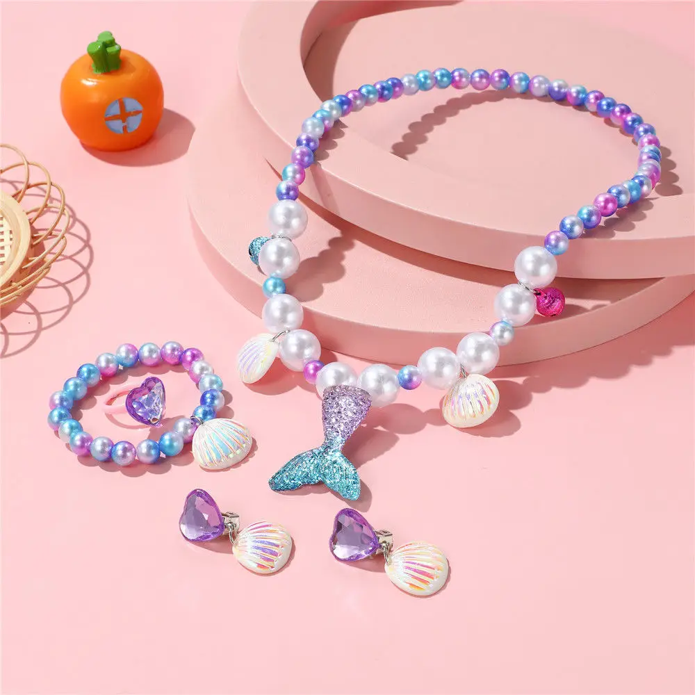 Children's Princess Jewelry Set with Mermaid Tail & Necklace — feature 8