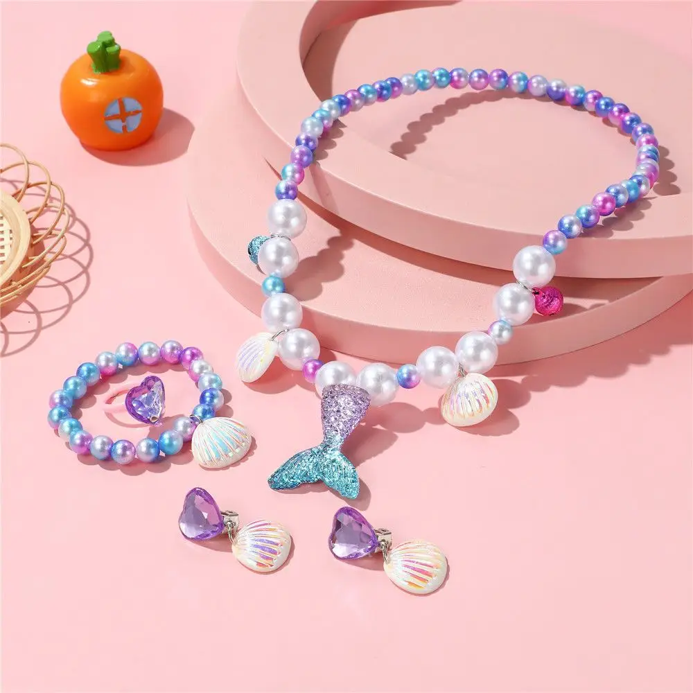Children's Princess Jewelry Set with Mermaid Tail & Necklace — feature 9