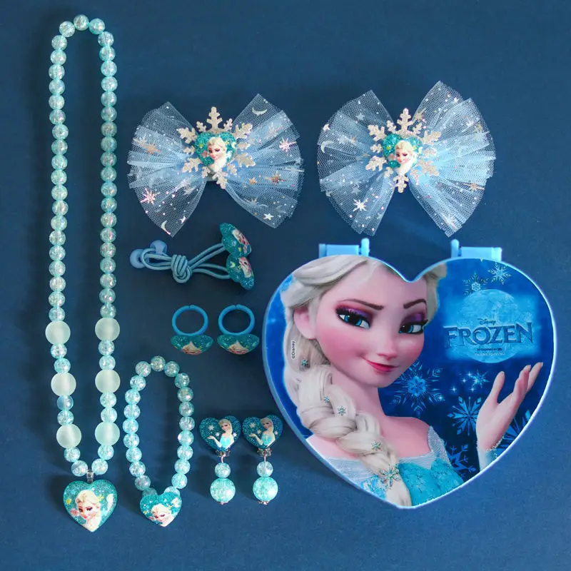 Children's Princess Jewelry Set with Mermaid Tail & Necklace
