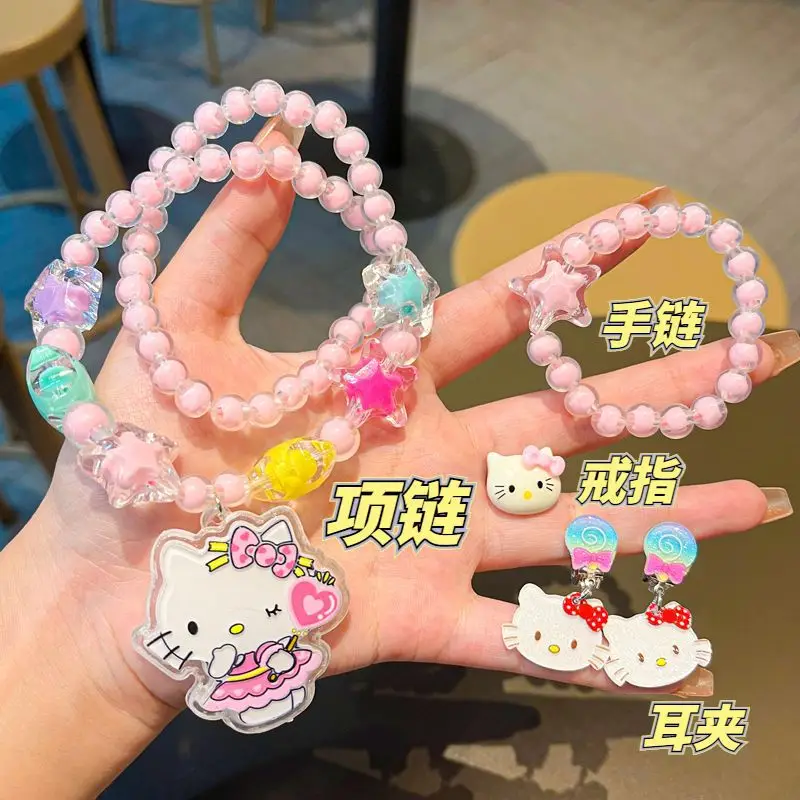 Children's Princess Jewelry Set with Mermaid Tail & Necklace