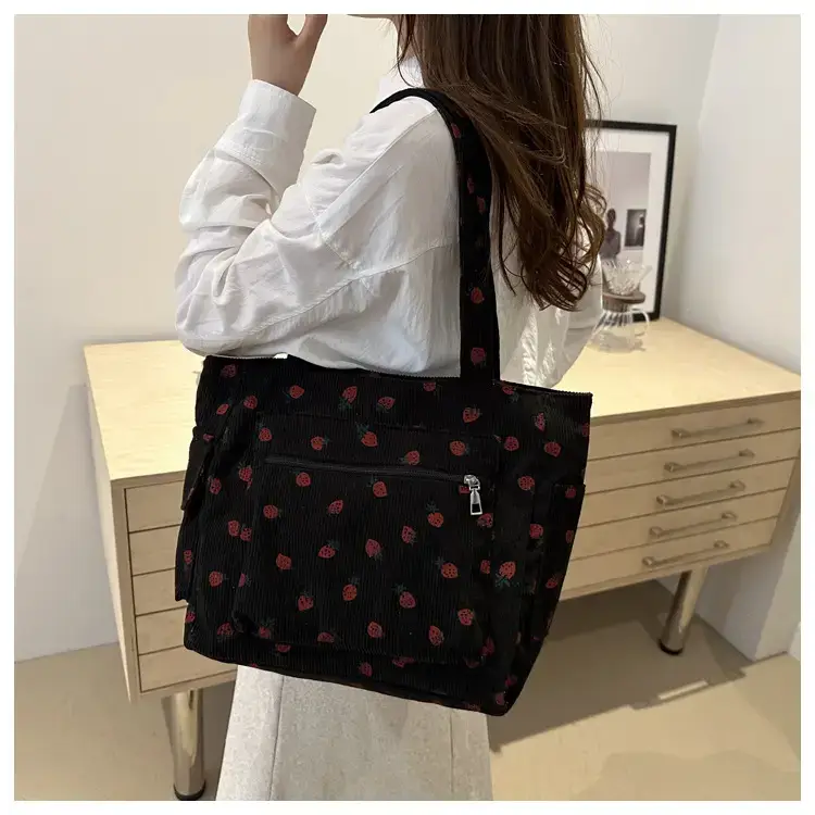 Women's Strawberry Printed Shoulder Bag 2024 - Image 5