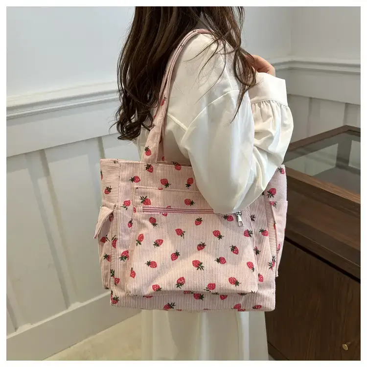 Women's Strawberry Printed Shoulder Bag 2024 - Image 6