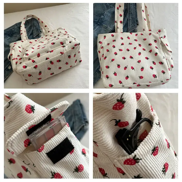 Women's Strawberry Printed Shoulder Bag 2024 — feature 9