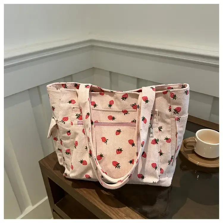 Women's Strawberry Printed Shoulder Bag 2024 - Image 3