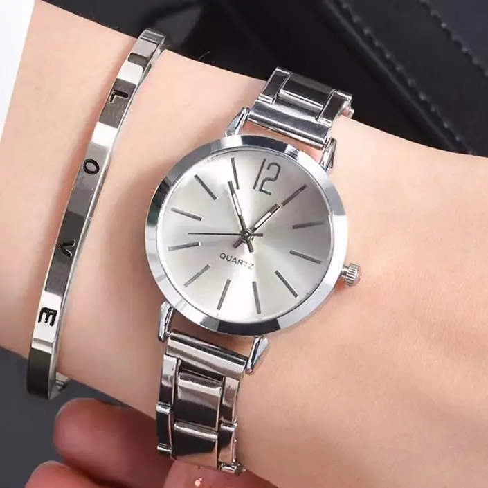 Foreign Trade Explosions Bracelet Watch Fashion Thin Narrow Strap Golden Steel Quartz Watch Women's Student Dial Fashion - Image 15
