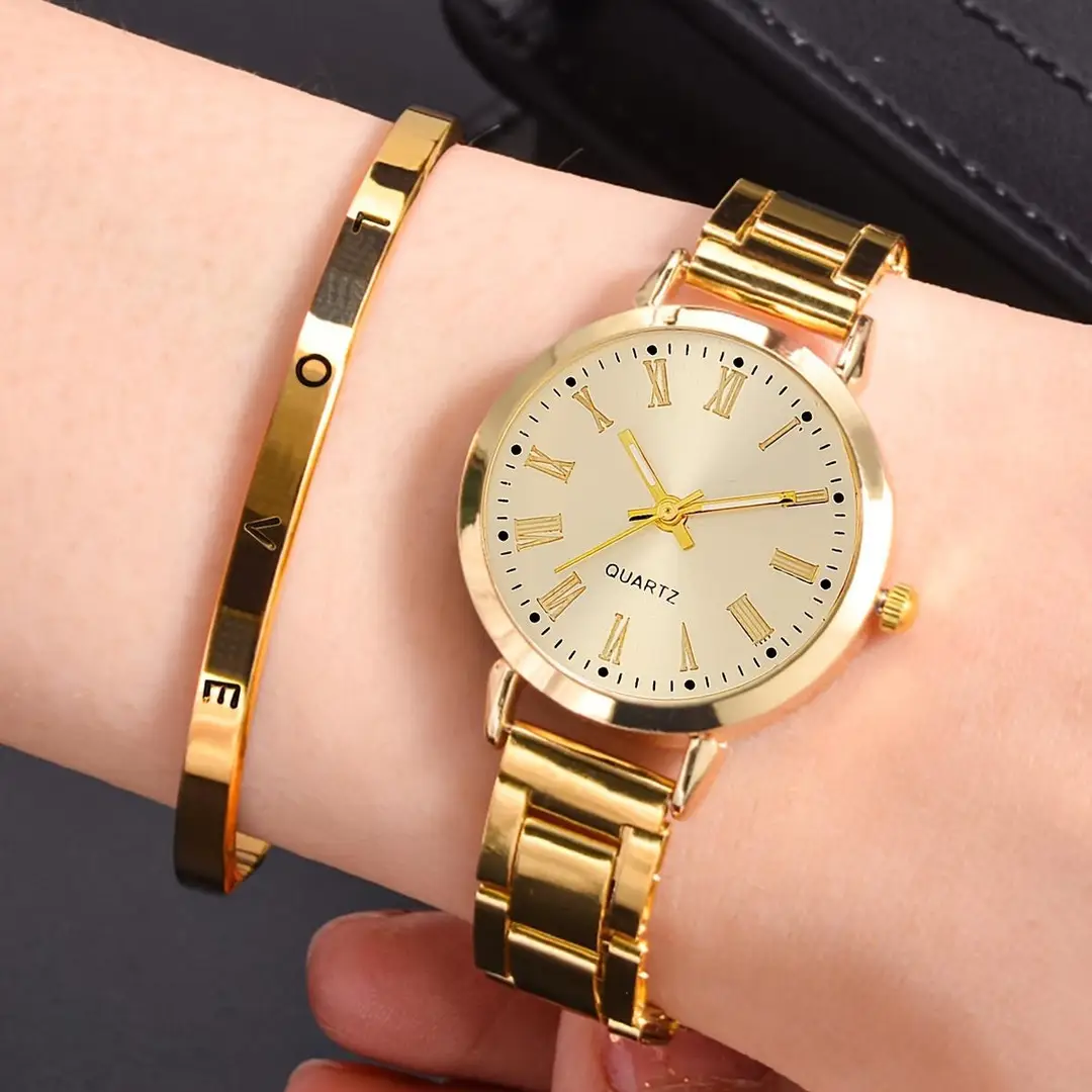Foreign Trade Explosions Bracelet Watch Fashion Thin Narrow Strap Golden Steel Quartz Watch Women's Student Dial Fashion - Image 16