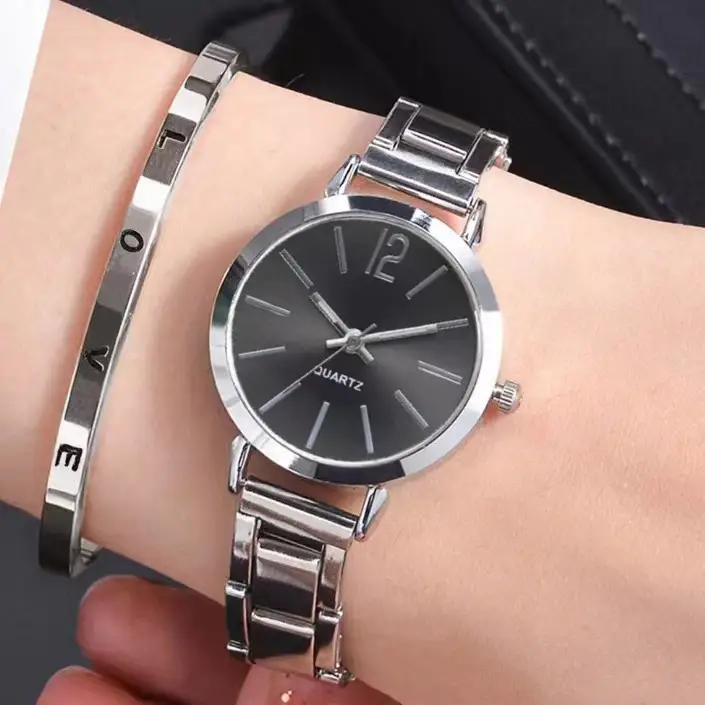 Foreign Trade Explosions Bracelet Watch Fashion Thin Narrow Strap Golden Steel Quartz Watch Women's Student Dial Fashion - Image 10