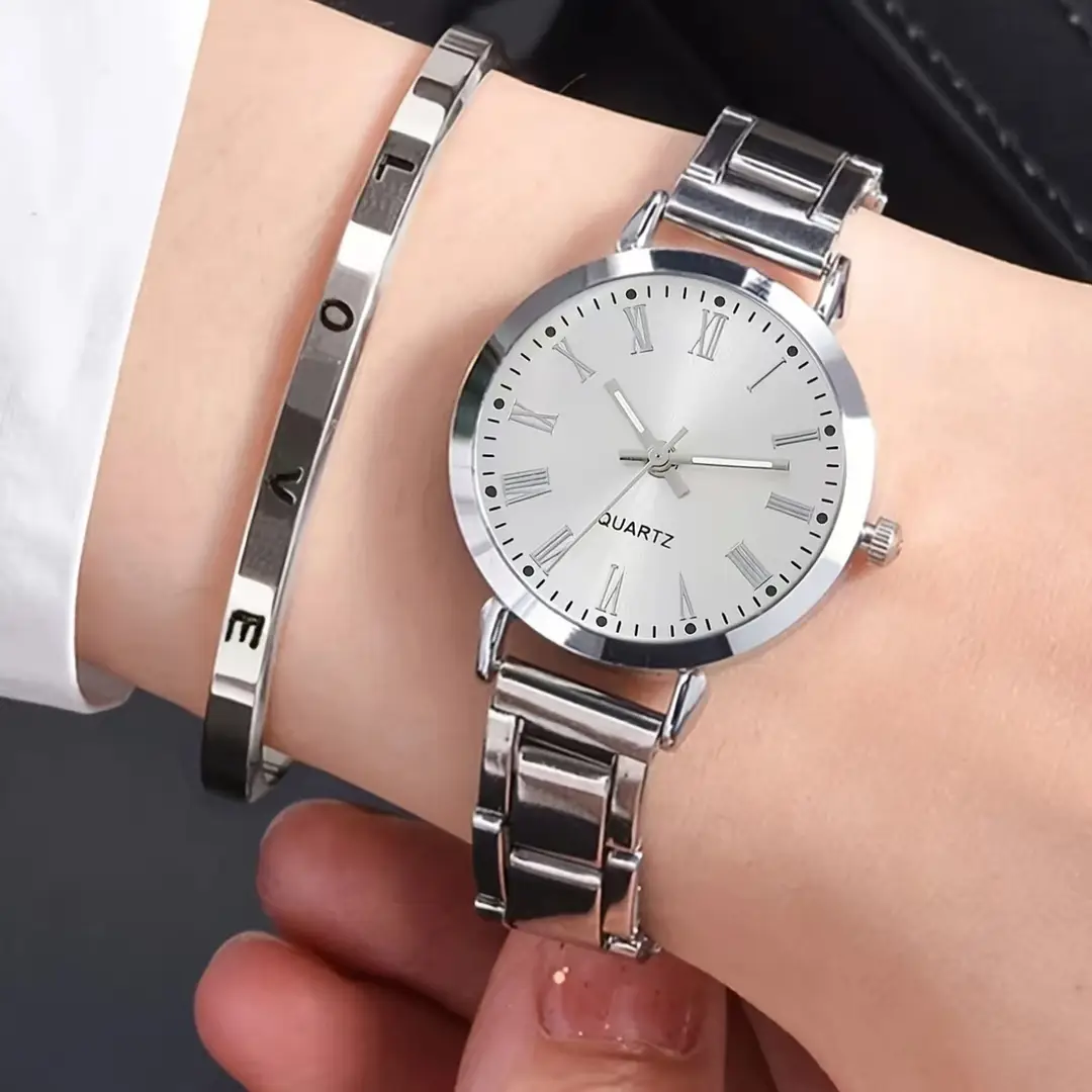 Foreign Trade Explosions Bracelet Watch Fashion Thin Narrow Strap Golden Steel Quartz Watch Women's Student Dial Fashion - Image 12