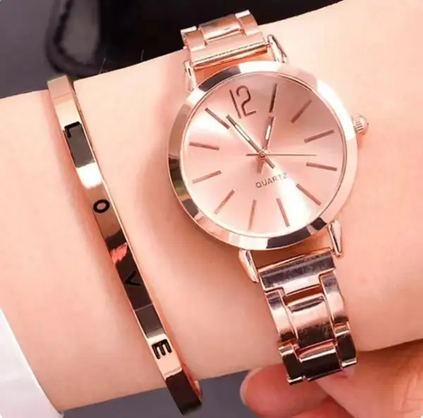 Foreign Trade Explosions Bracelet Watch Fashion Thin Narrow Strap Golden Steel Quartz Watch Women's Student Dial Fashion - Image 6