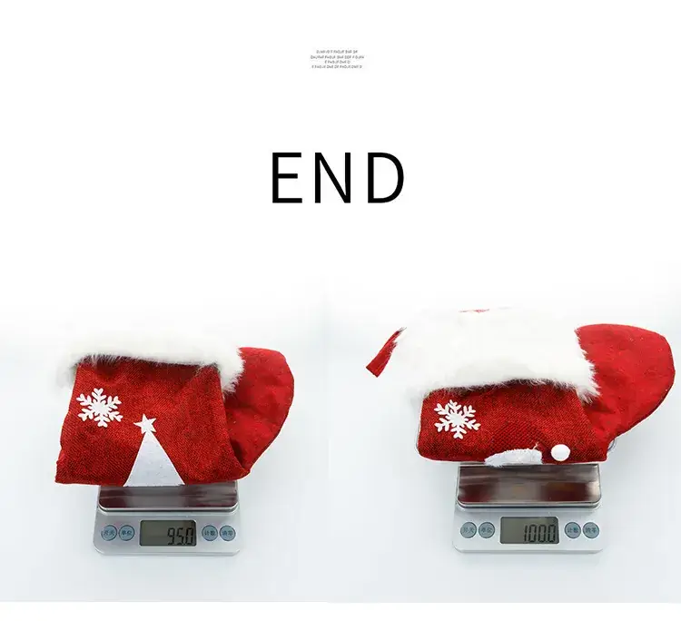 Red Christmas Stocket with Snowman Design 47cm — feature 14