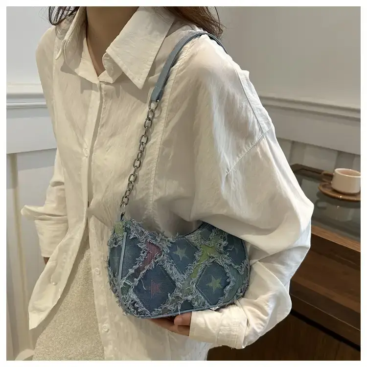 Denim Crossbody Bag Women 2024 Autumn Winter Fashionable — feature 33