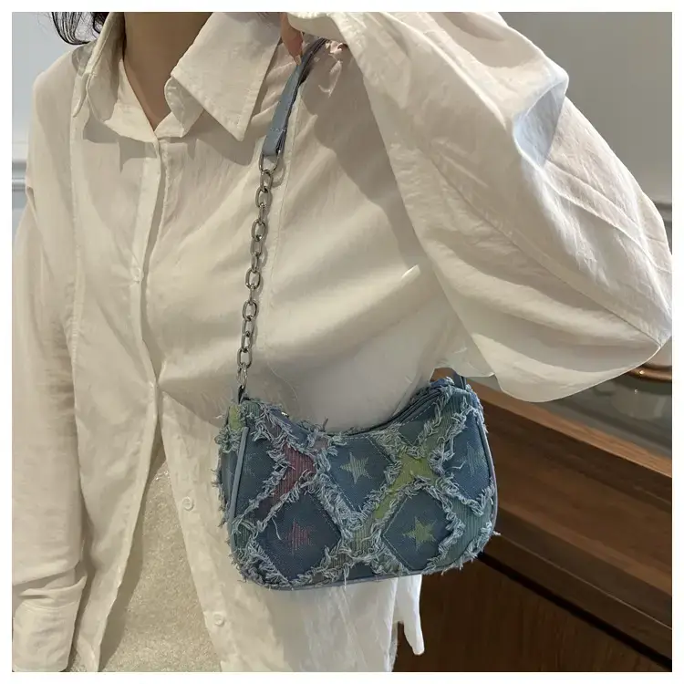 Denim Crossbody Bag Women 2024 Autumn Winter Fashionable — feature 34