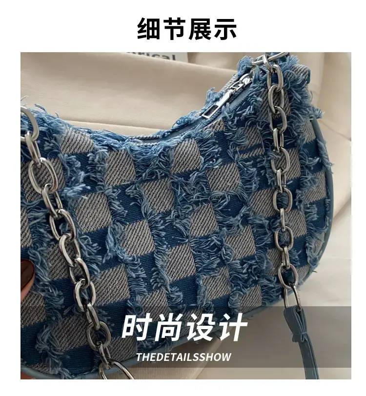 Denim Crossbody Bag Women 2024 Autumn Winter Fashionable — feature 4