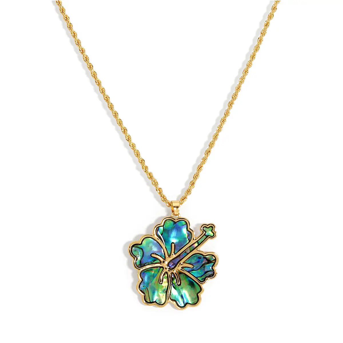 European American Cross Border Abalone Flower Necklace Women - Image 6