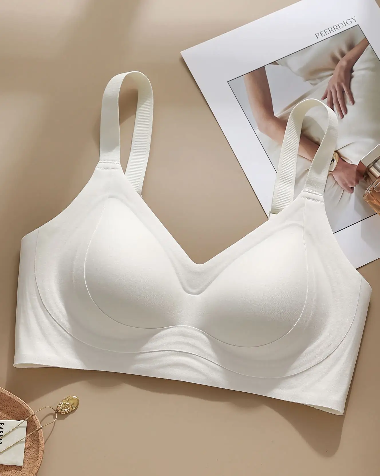 Women's White Lifting Underwear with Adjustable Straps — feature 21