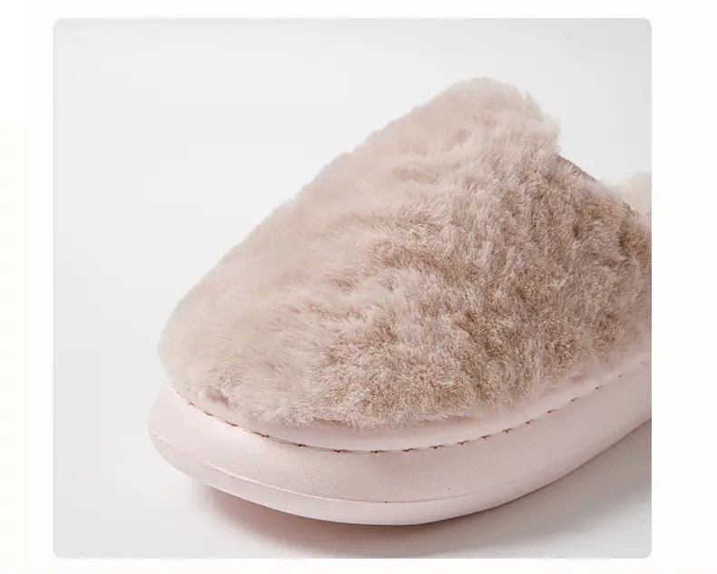 Winter Heart Slippers Velvet Warm Cotton Men's — feature 4