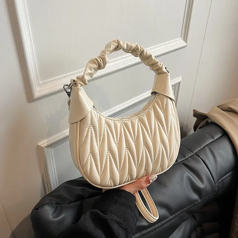 Pink Quilted Shoulder Bag for Women