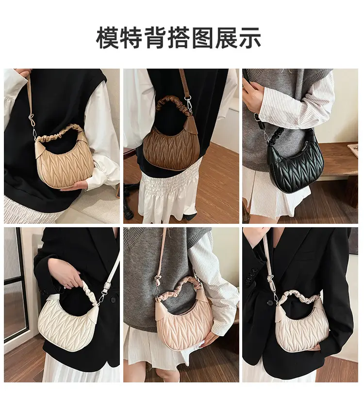 Pink Quilted Shoulder Bag for Women — feature 10