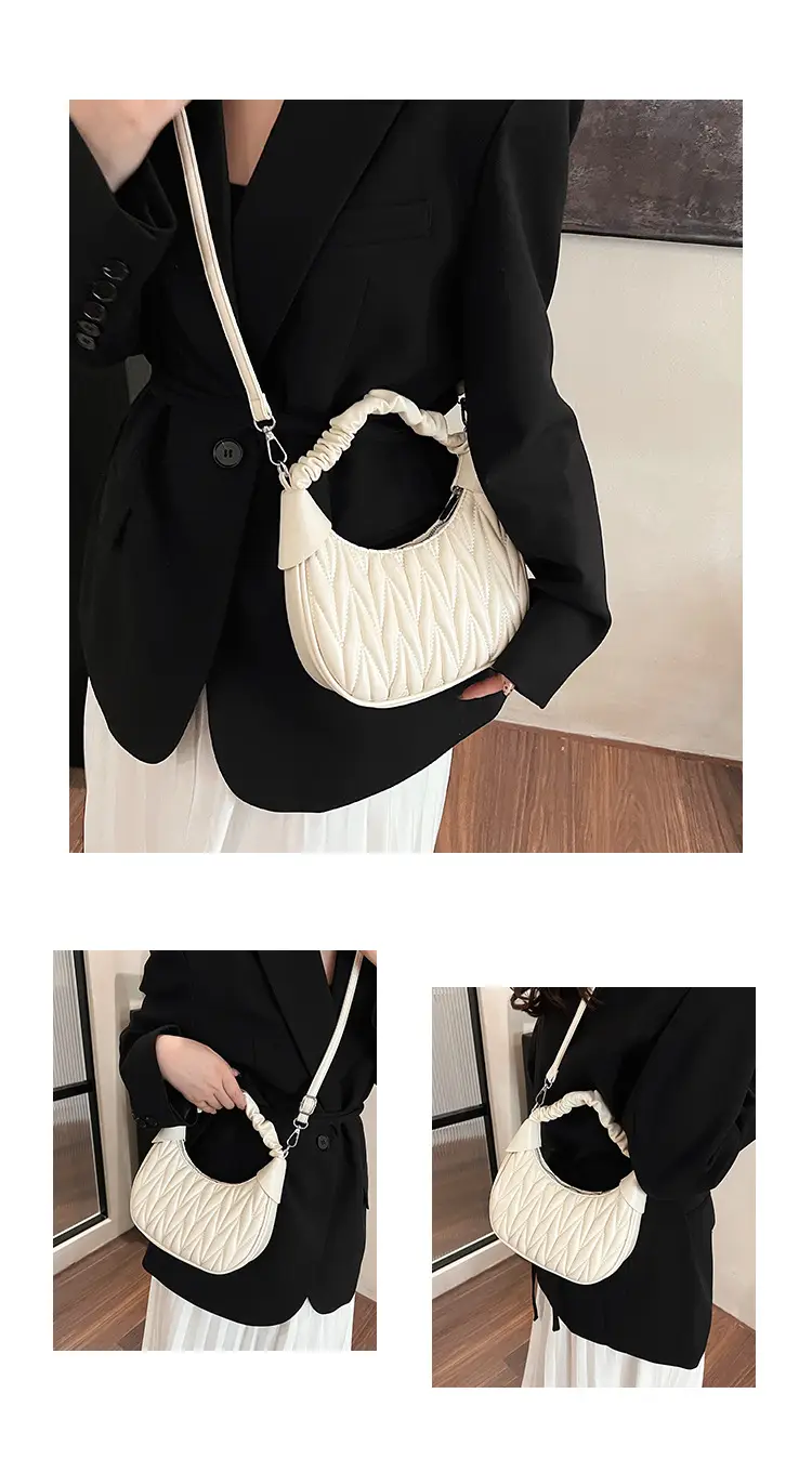 Pink Quilted Shoulder Bag for Women — feature 16