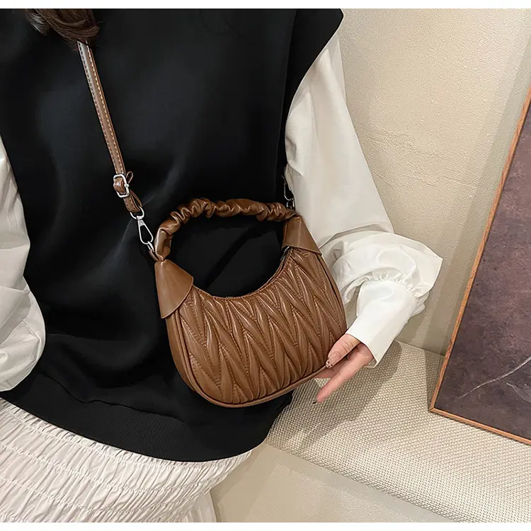 Pink Quilted Shoulder Bag for Women — feature 18