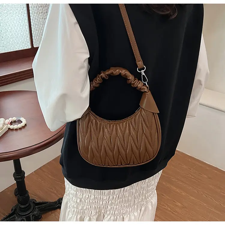 Pink Quilted Shoulder Bag for Women — feature 19