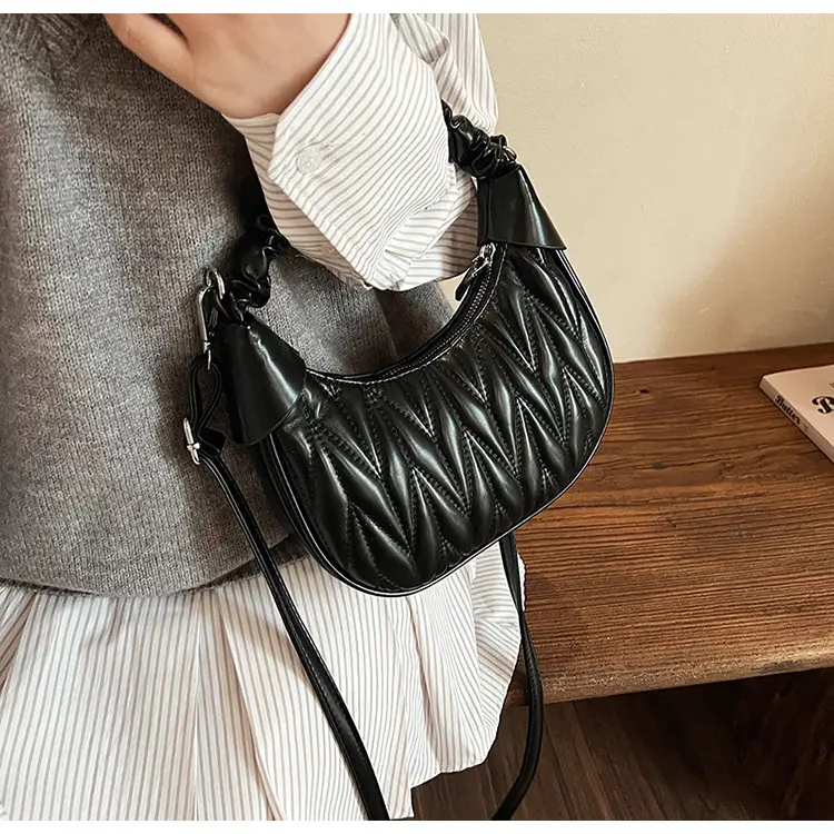 Pink Quilted Shoulder Bag for Women — feature 20