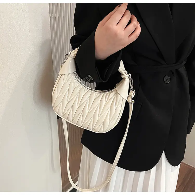Pink Quilted Shoulder Bag for Women — feature 25