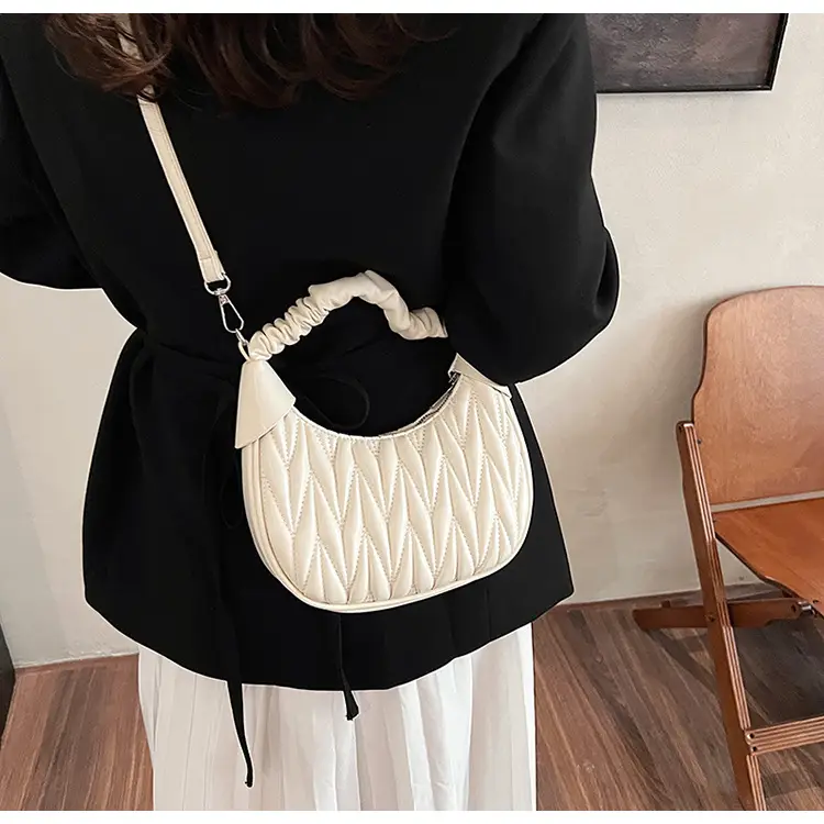 Pink Quilted Shoulder Bag for Women — feature 26