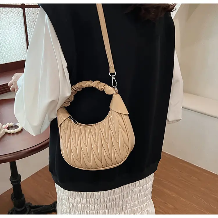 Pink Quilted Shoulder Bag for Women — feature 28