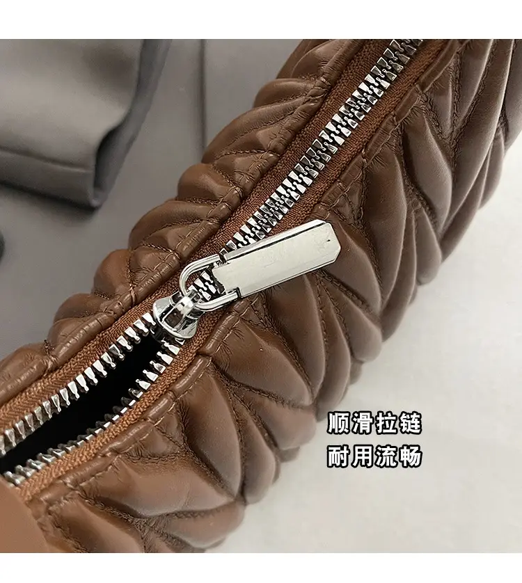 Pink Quilted Shoulder Bag for Women — feature 6